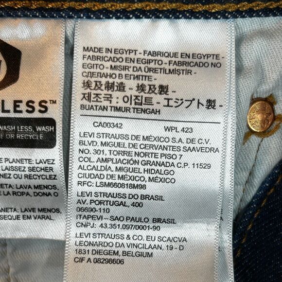 Levis 501XX Shrink-To-Fit Original Button-fly Dark Wash Jeans Mens 32 x 31 - Picture 7 of 8